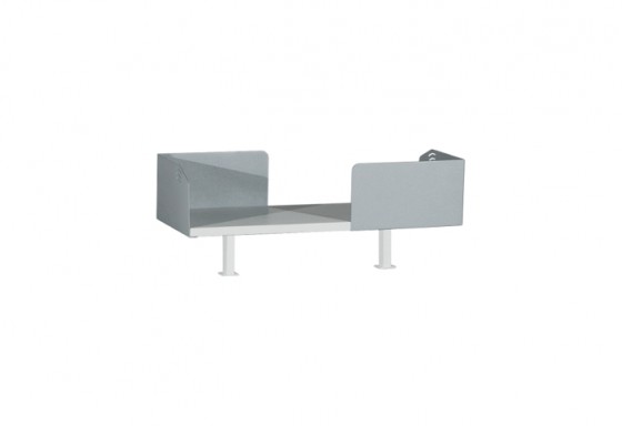 MILADESIGN metal screen shelf M-AS-040 silver MILADESIGN metal screen shelf M-AS-040 silver