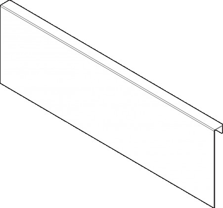 BLUM ZC7A0U0K AMBIA-LINE chipboard back adapter for LEGRABOX K grey