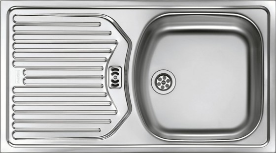 FRANKE ETN 614 NOVA 6/4 stainless steel sink with drain on the right