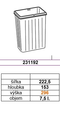 GOLLINUCCI Spare basket for Sistema 900 and Linea 580 7.5 l