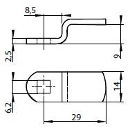 LEHMANN latch (riegel) 460 (443714600)