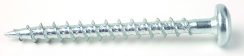 StrongFix Screw TX 3.5x30 half-round head zinc white T15