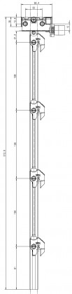 LEHMANN Rod SVS ELEVON Type 7 (0 + 4 height 515 mm)