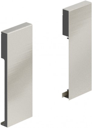 HETTICH 9123088 ArciTech connector set for inner drawer front 126mm stainl.steel