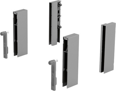 HETTICH 9122978 ArciTech DesignSide adapter/124 mm silver