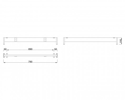 MILADESIGN Desk base low Mobilar M6208-K anthracite MILADESIGN Desk base low Mobilar M6208-K anthracite