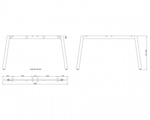MILADESIGN Desk base Mobilar M5414T–S silver MILADESIGN Desk base Mobilar M5414T–S silver