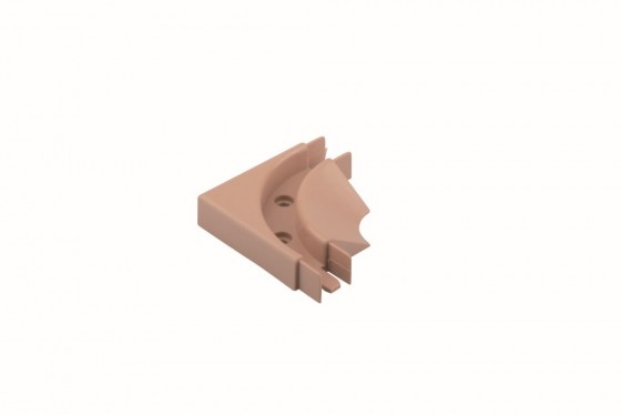REHAU corner guide bar for screw light brown (beech)
