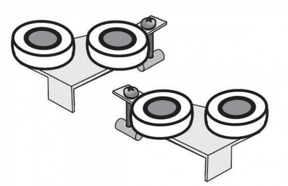 SEVROLL 10156 upper trolley Simple (for laminate 18mm) frame L+P