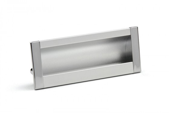 TULIP handle Concava 96 silver glossy + screws