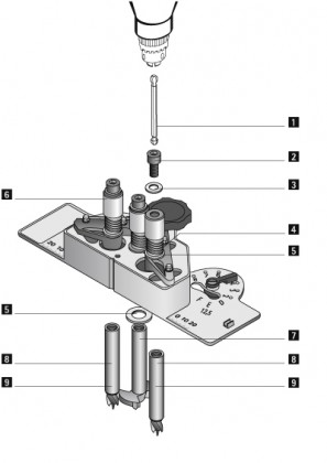 HETTICH 20689 DrillJig screw with inner hexagon