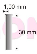 Nail Brad 12/30 zinc, 5000 pcs