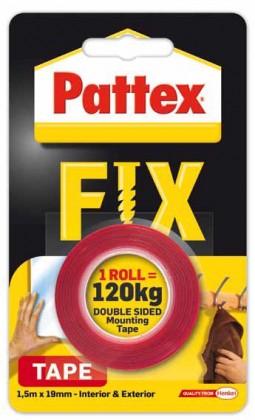 PATTEX FIX 120kg 19/1.5m adhesive tape