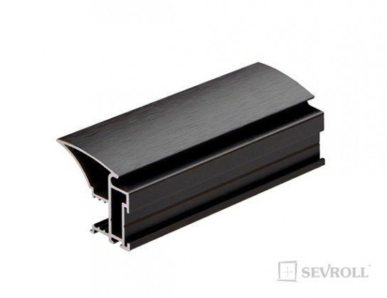 SEVROLL 04375 Fox II handle profile, 2.7m,  brushed black
