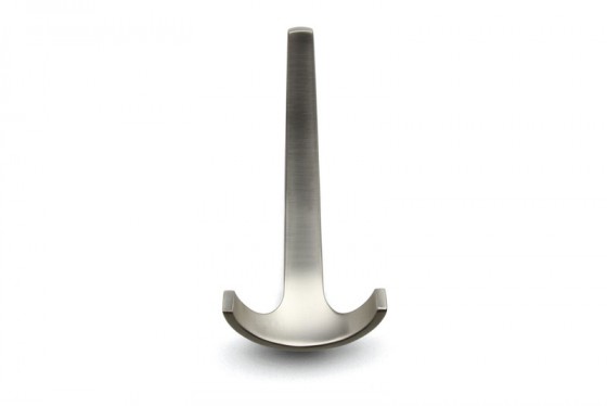 TULIP Hook Dona satin nickel + screws