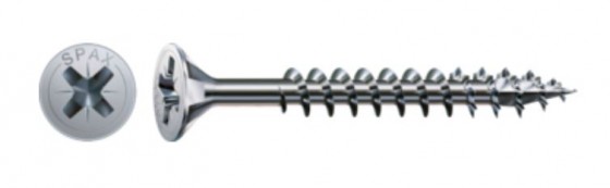 SPAX screw 5x80 countersunk head PZ,W,4C MH