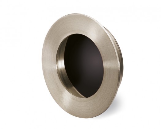 HETTICH 9207534 ABOA handle d65 mm glossy black/brushed stainless steel