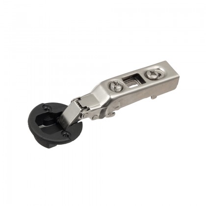 StrongHinges S3 full overlay hinge for glass doors, clip-type, Soft Closing