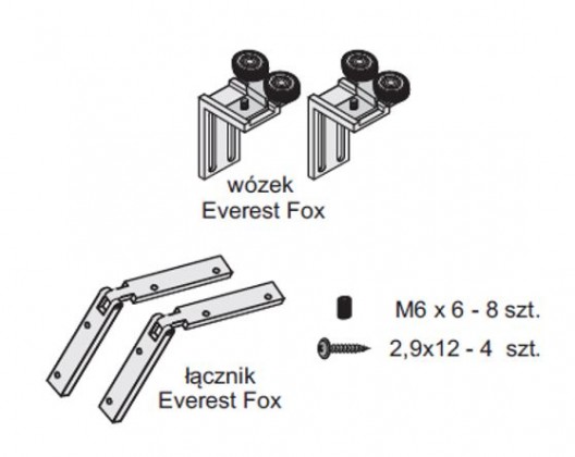 SEVROLL 10229-SV Everest kit for Fox II mounting bar