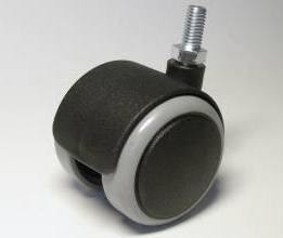 Castor A50G with softened tread 50 pin M8x16 black