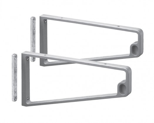 Shelf support CSU14 satin chrome