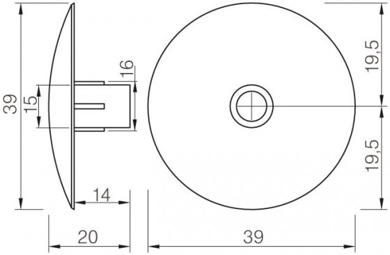 STRONG Glider Drive-in 464 mm black
