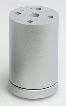 Furniture leg 709R height 80mm gray RAL9006