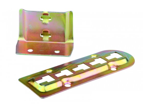 Bed fitting height-adjustable, for fixing a center-beam (Varifix) - set