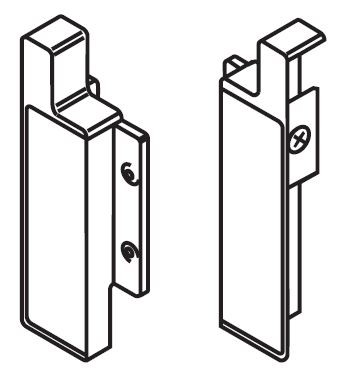 BLUM ZIF.3030 front bracket "K" white P
