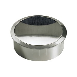 HETTICH 45861 cable grommet 60 mm stainless steel imitation