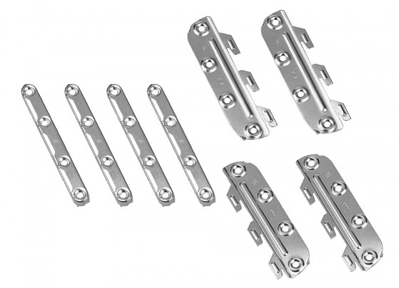 HETTICH 25183 Bed connecting fittings, length 130 mm, set