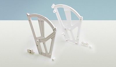 HETTICH 42474 Fittings for shoe rack 2-row white