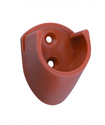Holder for wardrobe rod diameter 25mm alder plastic