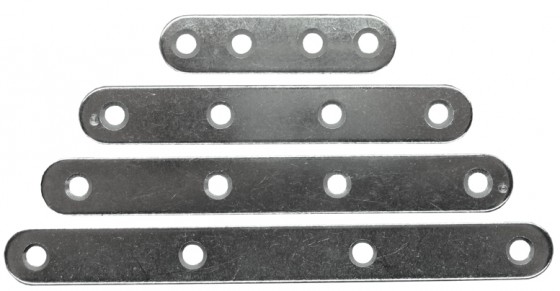 STRONG Connecting plate 140x15mm white zinc