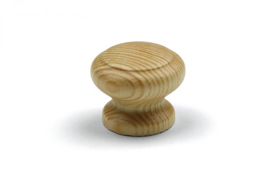 TULIP Knob Jura varnished pine + screw