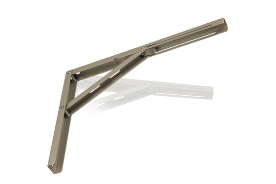 Folding bracket 400mm satin