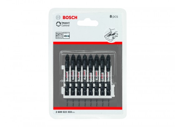 BOSCH 2608522333 Double-sided bit Impact Control 65mm, 8xPH2/PZ2