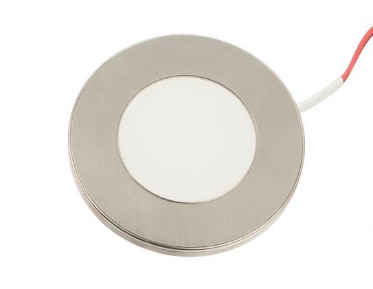 LED spotlight BAILEN 12V 3W brushed steel warm white