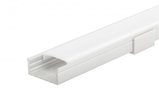 StrongLumio LED profile Fanto, anodised silver, 2000 mm