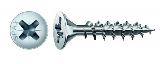 SPAX screw 3.5x16 countersunk head PZ, W, 4C MH
