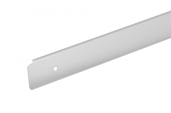End strip for worktop 38 aluminum right