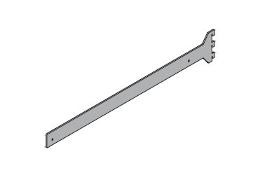 VERTIKO shelf holder 300x18 grey