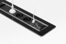 VersaTurn 3x 230V, 2x USB A 5V, black glass