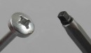 Screw Uniquadrex 5x40 half-round head zinc white