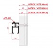 TERNO connecting fittings M6x30 (nut + screw)