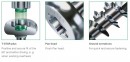SPAX screw 4.5x20 semi-round head TXS,W,4C,