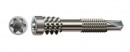 SPAX screw 5x44 terrace in aluminum cylindrical head, silver