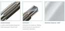 SPAX screw 5x44 terrace in aluminum cylindrical head, silver