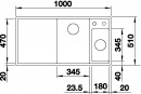 BLANCO 524644 Sink AXIA III 6 S gray rock SILGRANIT® PuraDur®