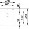 BLANCO 523392 Sink BLANCO CLARON 400-IF/A DX stainless steel Durinox®